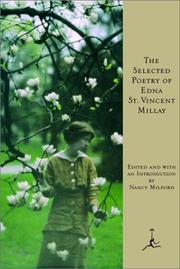 Front cover of The selected poetry of Edna St. Vincent Millay by Edna St. Vincent Millay