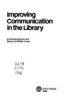 Cover of Improving communication in the library by Barbara Conroy