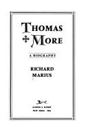 Cover of Thomas More by Richard Marius