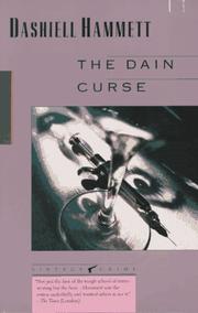 Front cover of The Dain curse by Dashiell Hammett