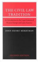 Cover of The civil law tradition by John Henry Merryman