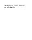 Cover of The criminal justice network by Steven M. Cox