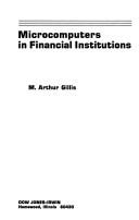 Cover of Microcomputers in financial institutions by M. Arthur Gillis