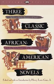Front cover of Three classic African-American novels by William Wells Brown
