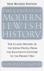 Cover of The course of modern Jewish history by Howard Morley Sachar