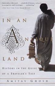 Front cover of In an antique land by Amitav Ghosh
