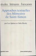Cover of Approches textuelles des Mémoires de Saint-Simon by Leo Spitzer