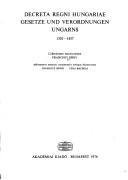 Cover of Decreta regni Hungariae, 1301-1457 by Hungary.