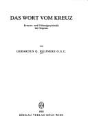 Front cover of Das Wort vom Kreuz by Gerardus Q. Reijners