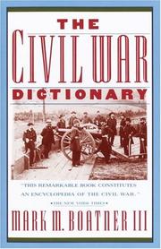 Cover of The Civil War dictionary by Mark Mayo Boatner