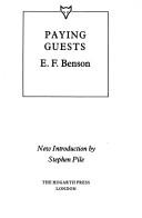 Cover of Paying guests by E. F. Benson