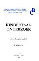 Front cover of Kindertaalonderzoek by L. Beheydt