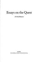 Front cover of Essays on the quest by Paul Brunton