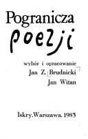 Front cover of Pogranicza poezji by Jan Z. Brudnicki