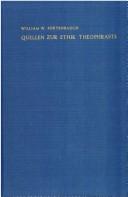 Cover of Quellen zur Ethik Theophrasts by William W. Fortenbaugh