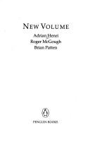 Cover of New volume by Adrian Henri