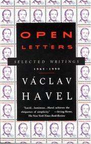 Cover of Open letters by Václav Havel