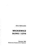 Cover of Mickiewicz by Alina Witkowska