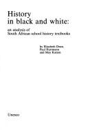 Front cover of History in black and white by Elizabeth Dean