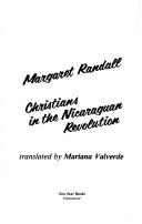 Front cover of Christians in the Nicaraguan revolution by Margaret Randall