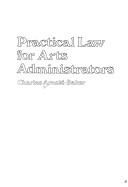 Cover of Practical law for arts administrators by Charles Arnold-Baker