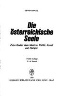 Cover of Die österreichische Seele by Erwin Ringel
