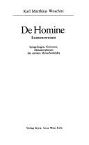 Front cover of De homine by Karl Matthäus Woschitz