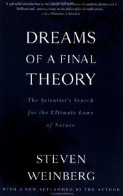 Front cover of Dreams of a final theory by Steven Weinberg