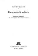 Cover of Das ethische Bewusstsein by Hartmut Burbach