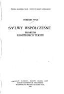 Front cover of Sylwy współczesne by Ryszard Nycz