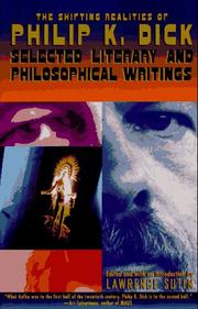 Front cover of The shifting realities of Philip K. Dick by Philip K. Dick