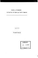 Cover of Panthée by Hardy, Alexandre
