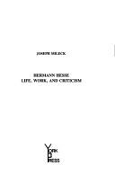 Cover of Hermann Hesse by Joseph Mileck