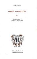 Cover of Filosofía de la filosofía e historia de la filosofía by José Gaos
