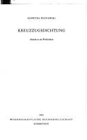 Cover of Kreuzzugsdichtung by Roswitha Wisniewski