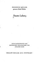 Cover of Fausts Leben by Friedrich Müller