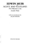 Cover of Scott and Scotland by Edwin Muir