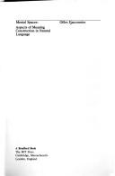 Front cover of Mental spaces by Gilles Fauconnier