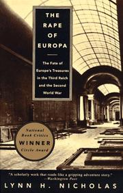 Front cover of The Rape of Europa by Lynn H. Nicholas