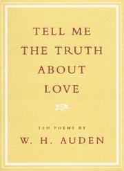 Front cover of Tell Me the Truth About Love by W. H. Auden