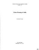 Cover of Urban housing in India by Devendra B. Gupta