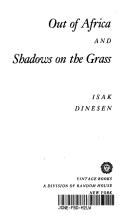 Front cover of Out of Africa by Isak Dinesen