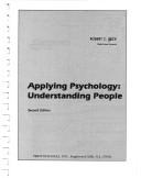 Cover of Applying psychology by Robert C. Beck