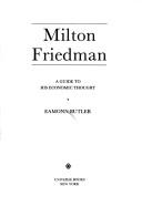 Cover of Milton Friedman by Eamonn Butler
