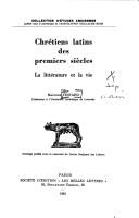 Front cover of Chrétiens latins des premiers siècles by Maurice Testard