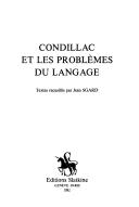 Cover of Condillac et les problèmes du langage by Etienne Bonnot de Condillac