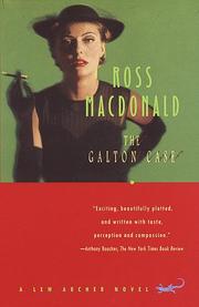 Cover of The Galton case by Ross Macdonald
