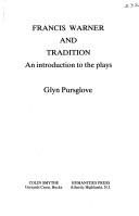 Front cover of Francis Warner and tradition by Glyn Pursglove