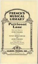 Cover of Petticoat Lane by Judd Woldin