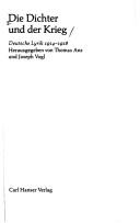 Cover of Die Dichter und der Krieg by Thomas Anz